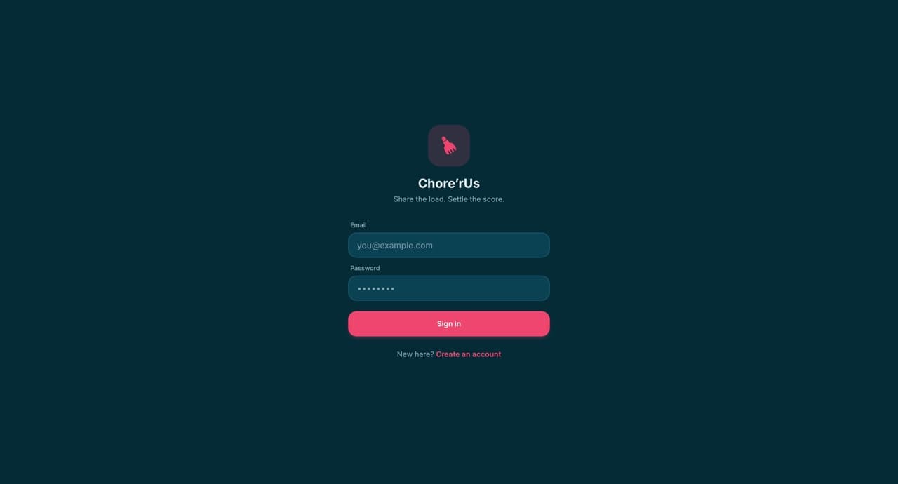 Chore'rUs screenshot